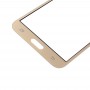 10 PCS Frontscheibe Äußere Glasobjektiv für Samsung Galaxy J7 / J700 (Gold)