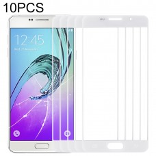 10 PCS Передний экран Outer стекло объектива для Samsung Galaxy A7 (2016) / A710 (белый)