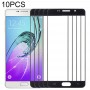 10 PCS Frontscheibe Äußere Glasobjektiv für Samsung Galaxy A5 (2016) / A510 (Schwarz)