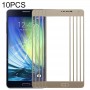 10 PCS Frontscheibe Äußere Glasobjektiv für Samsung Galaxy A7 (2015) (Gold)