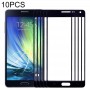 10 PCS מסך קדמי עדשת זכוכית חיצונית עבור סמסונג גלקסי A5 / A500 (שחורה)