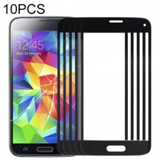 10 PCS anteriore dello schermo esterno obiettivo di vetro per Samsung Galaxy S5 mini (nero)