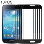 10 PCS מסך קדמי עדשת זכוכית החיצונית למיני IV Galaxy S Samsung / i9190 (שחור)