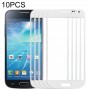 10 PCS Écran avant Verre extérieure pour Samsung Galaxy S IV Mini / I9190 (Blanc)
