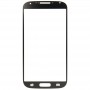 10 PCS delantero de la pantalla externa lente de cristal para Samsung Galaxy S IV / i9500 (negro)