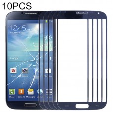 10 PCS Front Screen Outer Glass Lens for Samsung Galaxy S IV / i9500(Blue)