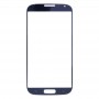 10 PCS Frontscheibe Äußere Glasobjektiv für Samsung Galaxy S IV / i9500 (blau)