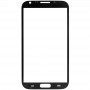 10 PCS delantero de la pantalla externa lente de cristal para Samsung Galaxy Note II / N7100 (Negro)