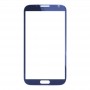 10 tk Front Screen Outter klaas objektiiv Samsung Galaxy märkus II / N7100 (sinine)