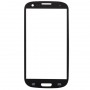 10 ცალი წინა ეკრანის გარე მინის ობიექტივი Samsung Galaxy SIII / I9300 (შავი)