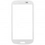 10 kpl Etu-näytön ulkolasilinssi Samsung Galaxy SII / I9300 (valkoinen)