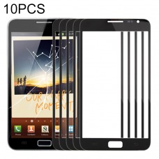 10 PCS Front Screen Outer Glass Lens for Samsung Galaxy Note N7000 / i9220(Black)