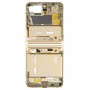 Top + Нижний средней рамки ободок Тарелка для Samsung Galaxy Z Флип 5G SM-F707 (Gold)