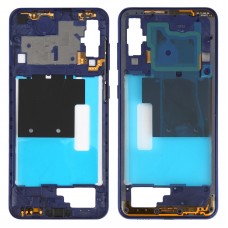 Plaque de lunette de cadre moyen pour Samsung Galaxy A60 (Bleu)