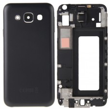 Täielik korpuse kate (esilatus LCD-raam Bezel Plate + tagumine korpus aku tagant) Galaxy E5 / E500 jaoks (must)