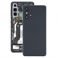 Copertura posteriore della batteria con la macchina fotografica copriobiettivo per Samsung Galaxy A32 4G (nero)