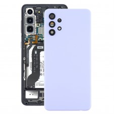 Couverture arrière de la batterie avec couvercle de la lentille de caméra pour Samsung Galaxy A32 5G (violet)