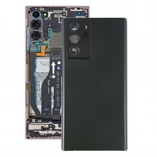Batteribakgrund med kameralinsskydd för Samsung Galaxy Not20 Ultra (svart)