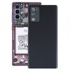 Couverture arrière de la batterie avec couvercle de la lentille de caméra pour Samsung Galaxy Note20 (Noir)