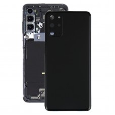La batería de la contraportada con la cubierta de la lente de la cámara para Samsung Galaxy S20 + (Negro)