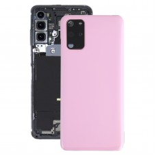 Bateria z tyłu pokrywa z osłoną obiektywu do kamery do Samsung Galaxy S20 + (Różowy)