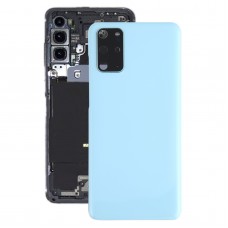 Couverture arrière de la batterie avec couvercle de la lentille de caméra pour Samsung Galaxy S20 + (Bleu)