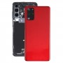 La batería de la contraportada con la cubierta de la lente de la cámara para Samsung Galaxy S20 + (rojo)