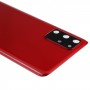 La batería de la contraportada con la cubierta de la lente de la cámara para Samsung Galaxy S20 + (rojo)