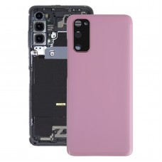 Akkumulátor hátlap a kamera lencse fedéllel a Samsung Galaxy S20 (rózsaszín) számára
