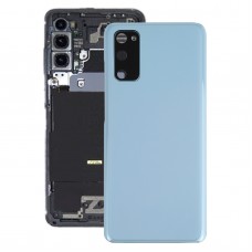 Copertura posteriore della batteria con la macchina fotografica copriobiettivo per Samsung Galaxy S20 (blu)