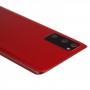 La batería de la contraportada con la cubierta de la lente de la cámara para Samsung Galaxy S20 (Red)