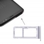 2 SIM Card Tray / Micro SD Card Tray for Galaxy S8 / S8+(Silver)