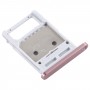 SIM-kortin lokero + mikro SD-kortti Alsung Galaxy Tab S7 SM-T870 / T875 (vaaleanpunainen)