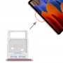 Taca karta SIM + taca karta Micro SD do zakładki Samsung Galaxy Tab S7 SM-T870 / T875 (Różowy)