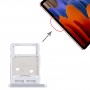 Bandeja Bandeja de tarjeta SIM + Micro SD Card para la lengüeta S7 SM-T870 / T875 (plata)