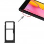 SIM-kortin lokero + mikro SD-korttilokero Samsung Galaxy Tab A 8.0 2019 SM-T295 (musta)
