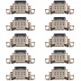 10 db töltőkötő csatlakozó a Samsung Galaxy A72 SM-A725F SM-A725 / DS számára