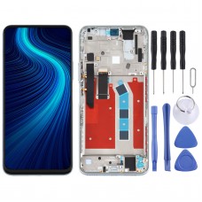 LCD Screen and Digitizer Full Assembly With Frame for Huawei Honor X10 5G(Silver)