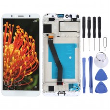LCD Screen and Digitizer Full Assembly with Frame for Huawei Y6 (2018)(White)