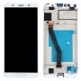 LCD-Bildschirm und Digitizer Vollversammlung mit Rahmen für Huawei Y6 (2018) (weiß)