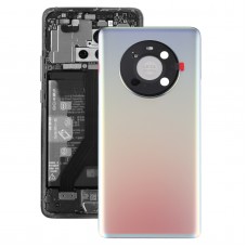 Oryginalna pokrywa baterii z pokrywą obiektywu do kamery dla Huawei Mate 40 (srebro)