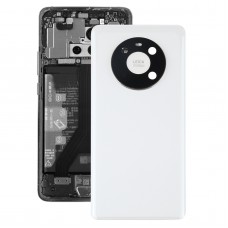 Original-Akku Rückseite mit Kamera-Objektiv-Abdeckung für Huawei Mate-40 (weiß)
