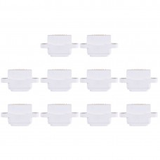 10 ks Nabíjecí port konektor pro iPad Mini / Mini 2 / Mini 3 (bílý) 