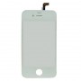 OEM-version, vit färg, 2 i 1 (pekskärm + LCD-ram) för iPhone 4 (vit)