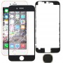 3 i 1 för iPhone 6 (hemknapp + LCD-ram + frontskärm yttre glaslins), inte stödja fingeravtrycksidentifiering (svart)