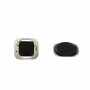 3 i 1 för iPhone 6 (hemknapp + LCD-ram + frontskärm yttre glaslins), inte stödja fingeravtrycksidentifiering (svart)