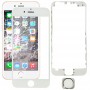 3 in 1 for iPhone 6 (Home Button + LCD Frame + Front Screen Outer Glass Lens), Not Supporting Fingerprint Identification(White)