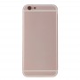6 W 1 Dla iPhone 6 (tylna pokrywa + taca karta + Klawiatura regulacji głośności + Przycisk zasilania + Wyłącznik Mue Vibrator Key + znak) Pełna pokrywa obudowy montażowej (złoto różowe)