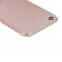 6 en 1 para iPhone 6 (contraportada + bandeja de tarjeta + Volumen botón de la tecla Control + Power + interruptor de silencio sesión Vibrador Tecla +) montaje completo de la vivienda (de oro rosa)