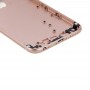 6 in 1 per iPhone 6 (Back Cover + vassoio di carta + Volume del tasto di chiave Control + Power + interruttore mute Vibratore chiave + segno) completa della copertura dell'alloggiamento Assembly (oro rosa)